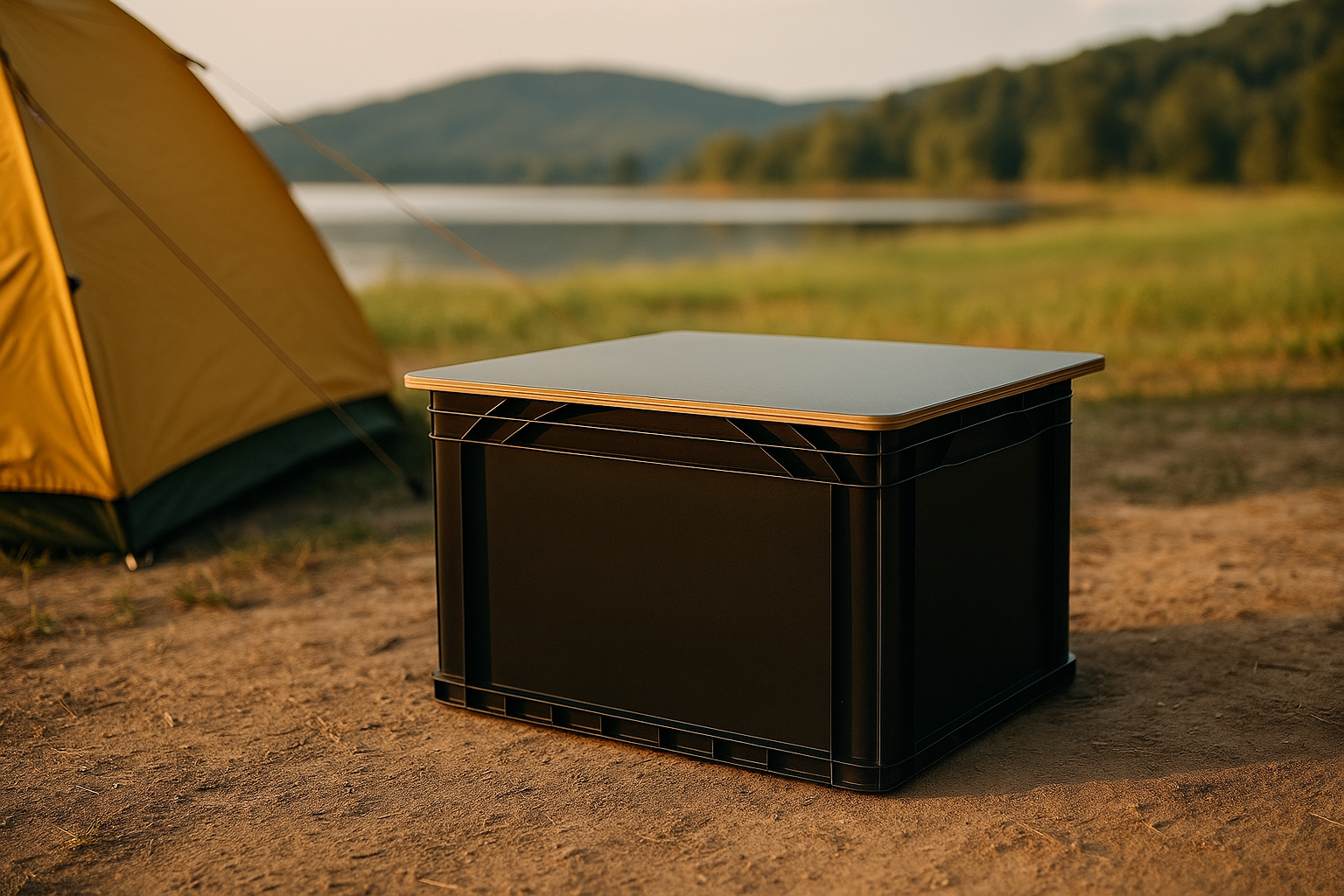 KYOOB Eurobox-Tisch: Der faltbare Campingtisch für Vanlife, Outdoor und Abenteuer KYOOB Eurobox-Tisch: Der faltbare Campingtisch für Vanlife, Outdoor und Abenteuer